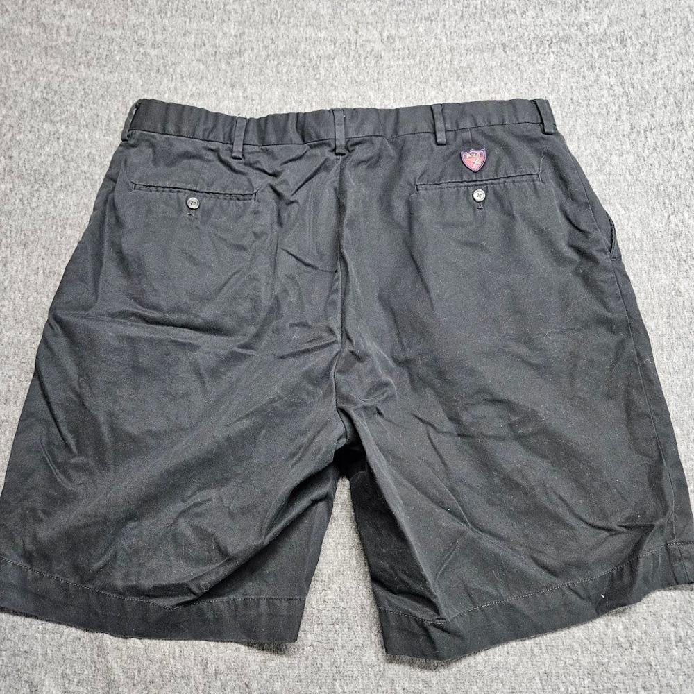 Polo Golf Ralph Lauren Shorts Mens 40 Black Cotton Flat Front Classic Logo - Picture 7 of 8